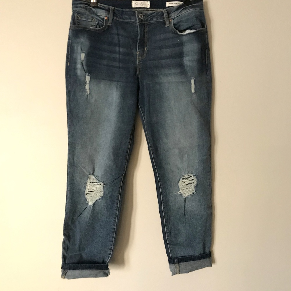 Jessica Simpson Forever Rolled Ankle Skinny Jeans - Picture 1 of 8